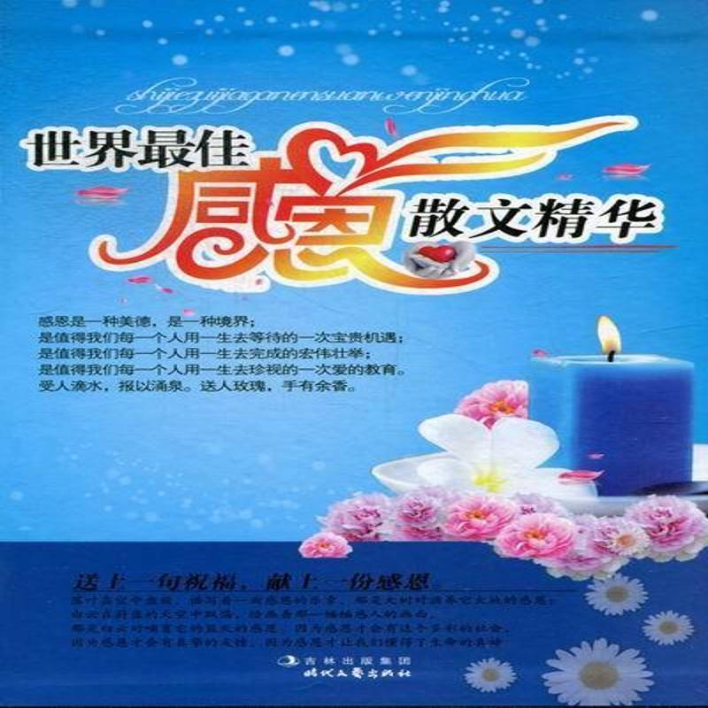 世界佳感恩散文精华(全4册) 文飞扬 本书要内括父亲的病幸福的家庭愿 文学书籍时代文艺出版社
