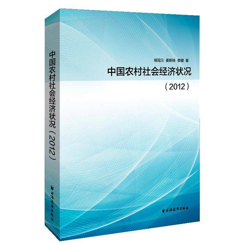 中国农村社会经济状况:2012 杨冠三 农村社会学研究中国 经济书籍上海远东出版社