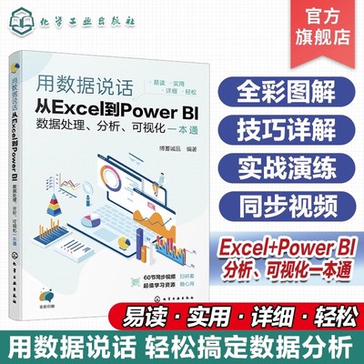 用数据说话 从Excel到Power BI数据处理 分析 可视化一本通 Excel+Power BI联合 轻松搞定数据分析 Excel及PowerBI入门参考书籍