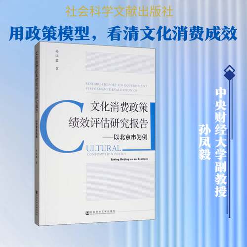 文化消费政策绩效评估研究报告:以北京市为例:t Beg as an example 孙凤毅   政治书籍社会科学文献出版社