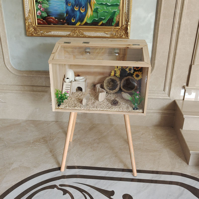 芦丁鸡饲养箱仓鼠金丝熊蜜袋鼬养殖宠物保温窝大尺码豪华造景爬宠