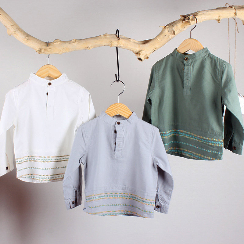 Chemise garcon à manche longue - Ref 2075496 Image 1