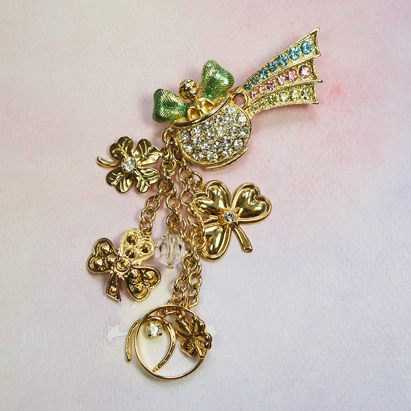 红叶题诗 美国仙牌kirks folly全新彩虹精灵胸针