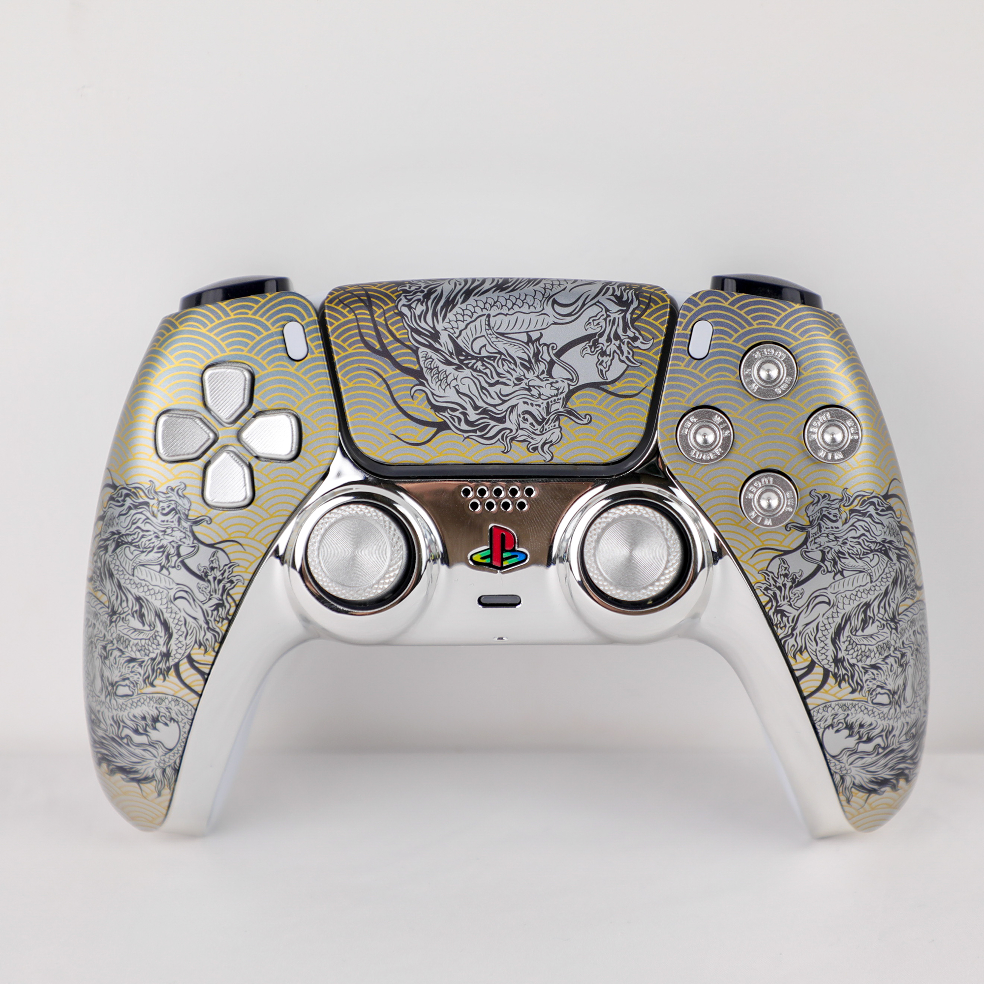 PS5手柄tmr电磁摇杆游戏原装tmr摇杆原创主题PC用原装手柄ds5改装