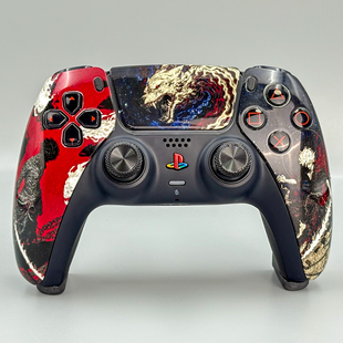 PS5手柄tmr电磁摇杆剑魂主题游戏ds5二手原装DIY改装手柄PC适用