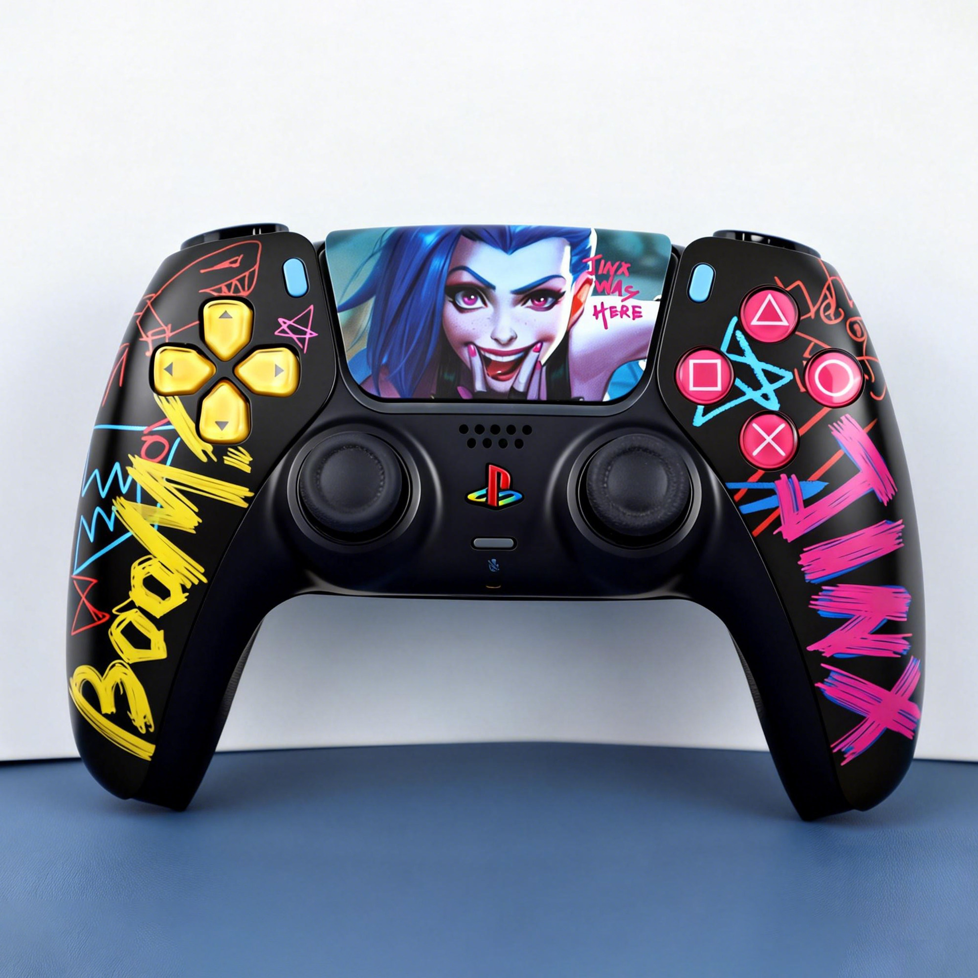 PS5手柄tmr电磁摇杆游戏ds5原装DIY改装手柄ds5二手PC金克丝手柄