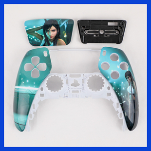 PS5手柄外壳蒂法外观替换壳DIY改装ds5手柄面壳触摸板来图定制改