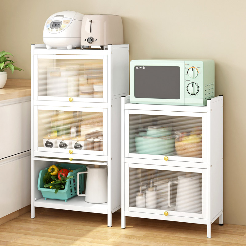 柜子带门落地式电器锅具置物架