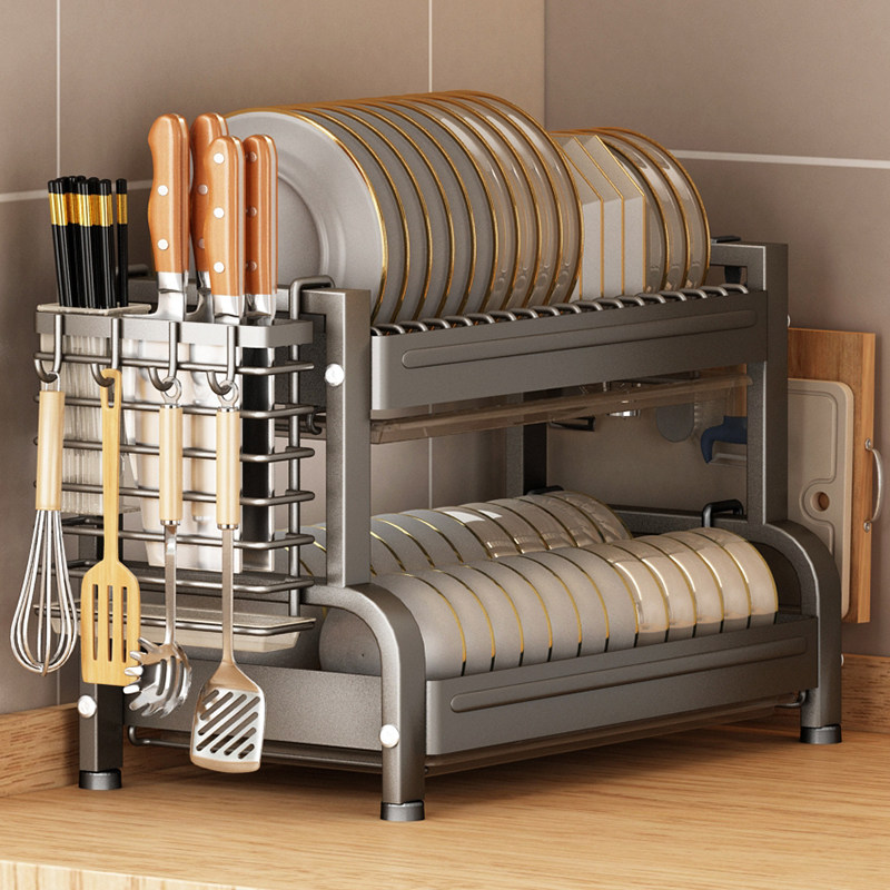 厨房置物架碗碟收纳架沥水架厨房台面多功能置物架碗碟碗盘沥水架,厨房/烹饪用具,碗架,淘宝优惠券,粉丝福利购,淘宝优惠卷