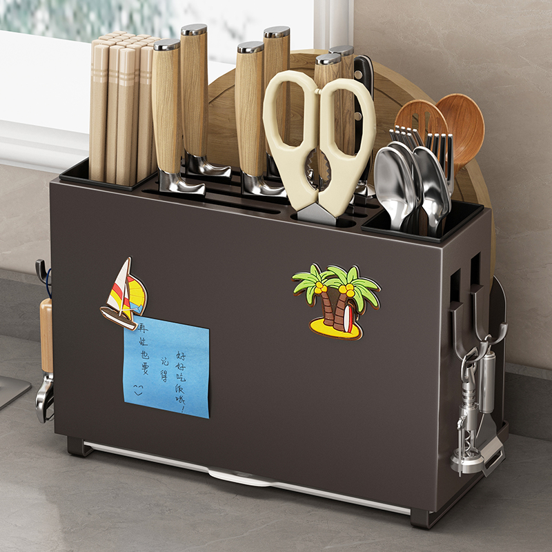 厨房刀架置物架菜板刀具筷笼收纳