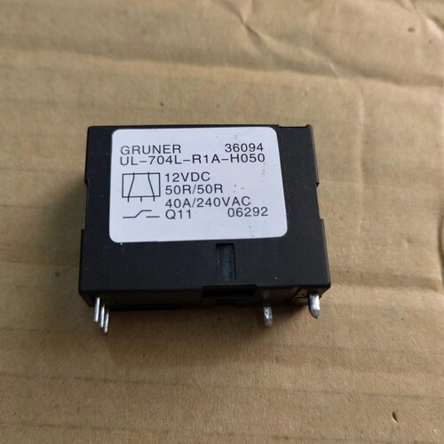 UL-704L-R1A-H050 12VDC 50R/50R 40A GRUNER继电器 拆机测好现货