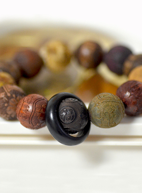 小众男女情侣手链木质12生肖手串