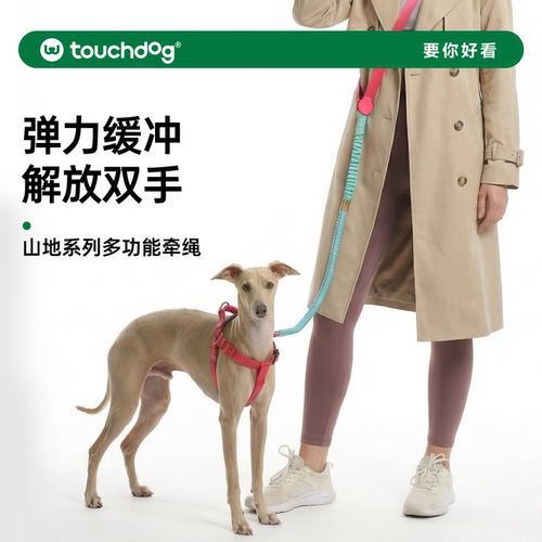 Touchdog它它山地狗狗防爆冲牵绳