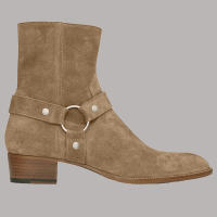 In the summer, the first year of CHELSEA BOOT in Europe and America, the clasp Chelsea boots, men's genuine leather pointed-toe high-top street Martin boots trend thumbnail 7