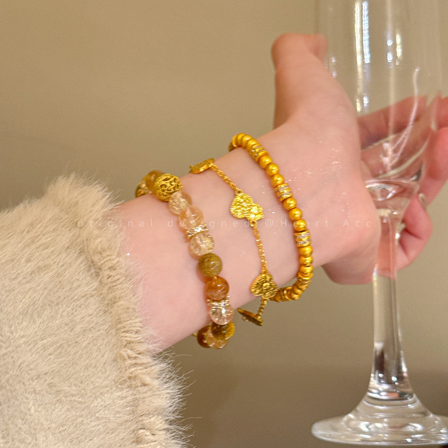 碎冰冰~金色葫芦手链女2025新款小众高级感手串轻奢时尚精致手饰,饰品/流行首饰/时尚饰品新,手链,淘宝优惠券,粉丝福利购,淘宝优惠卷