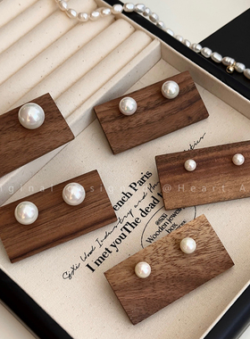 韩系珍珠银针耳钉女法式小众高级感气质耳环2025新款百搭夏天耳饰