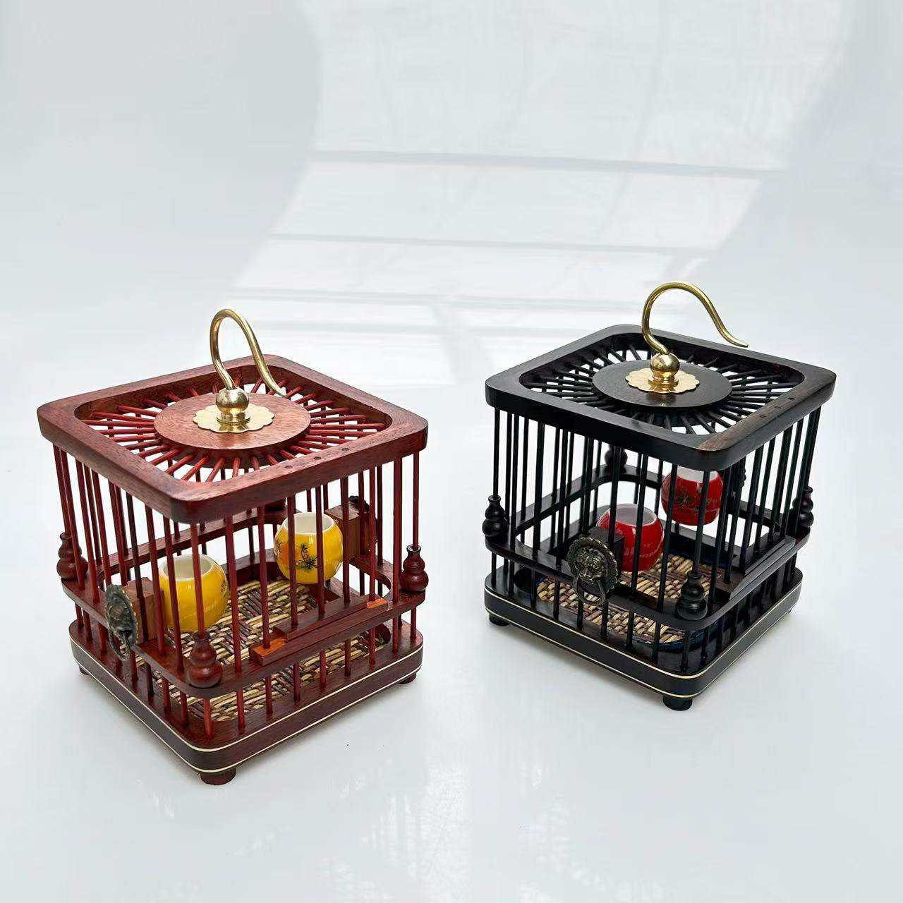 乌木红木镶嵌小鱼实木方形蝈蝈笼子鸣虫蟋蟀小型竹手工自制工艺品,宠物/宠物食品及用品,爬宠清洁及日用品,淘宝优惠券,粉丝福利购,淘宝优惠卷