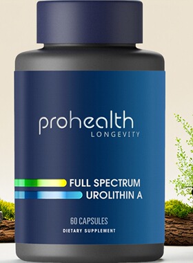 美国 ProHealth Full Spectrum Urolithin A全谱尿石素A 60粒胶囊