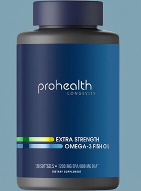 美国ProHealth 增强型 Omega-3 鱼油 - 120 粒软胶囊