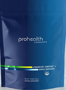 ProHealth Longevity Greens 长寿绿叶蔬菜苹果香蕉味342克粉末