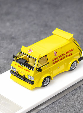 MJ 1:64三菱得利卡Delica仿真树脂汽车模型收藏摆件