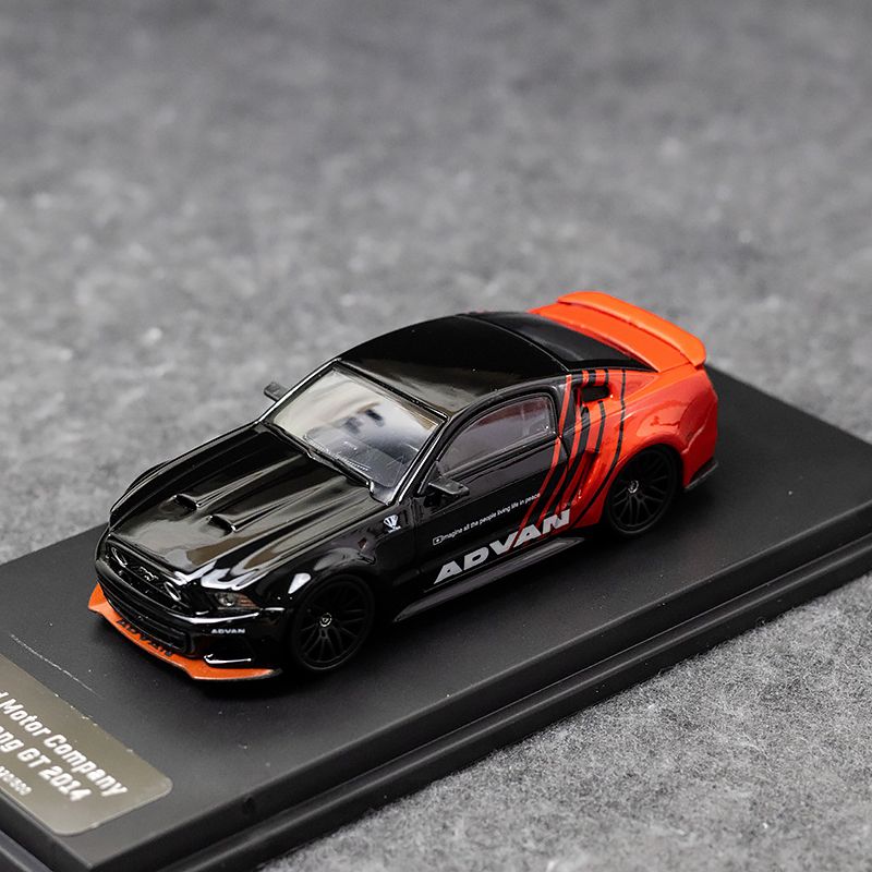 GDO DCM 1:64野马改装版Mustang 2014 ADVAN涂装合金汽车模型摆件
