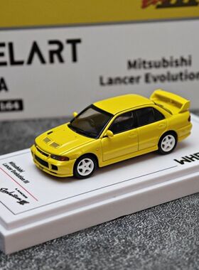 轮艺1:64 三菱evo3  灯光版  WHELART 汽车模型 摆件收藏