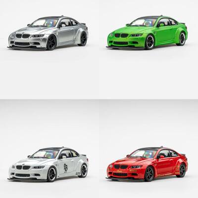 FM 1:64 宝马M3 E92 3系双门跑车4代 合金汽车模型FINE MODEL