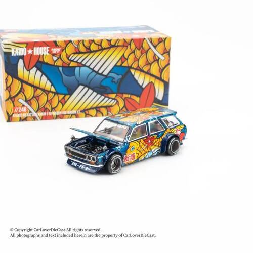 Kaido MINIGT 1:64达特桑Datsun 510 Wagon Koi 合金车模K248