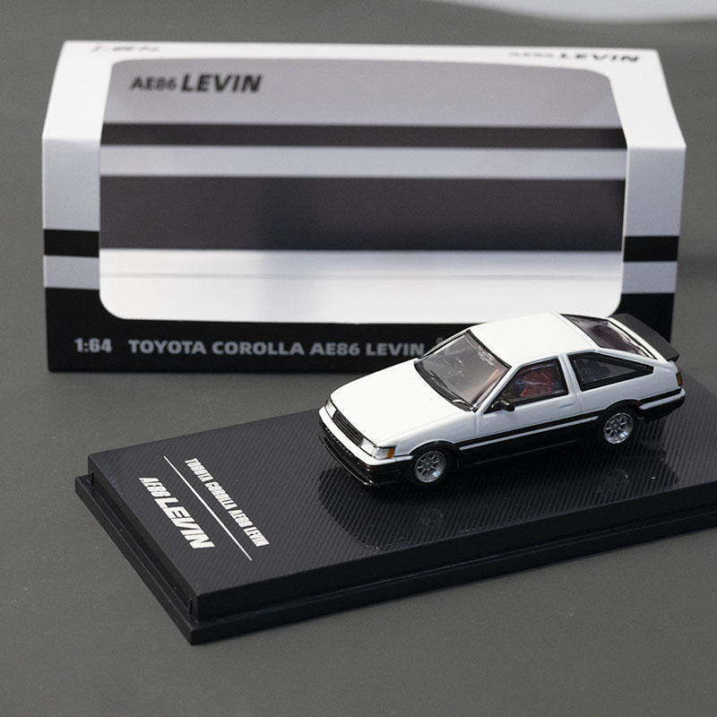 新款HEL 1:64 丰田WE86 合金汽车模型