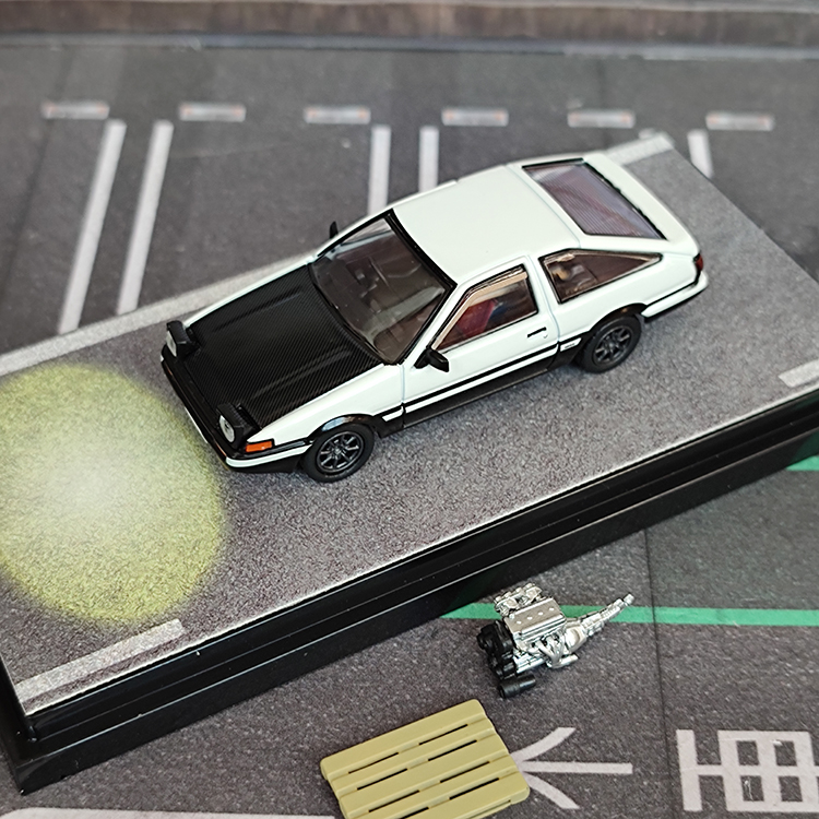 丰田AE86 头文字D HOBBY JAPAN 1:64 仿真合金汽车模