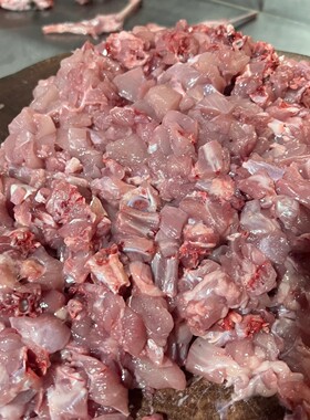 现杀10斤兔肉丁鲜椒麻辣兔丁食材