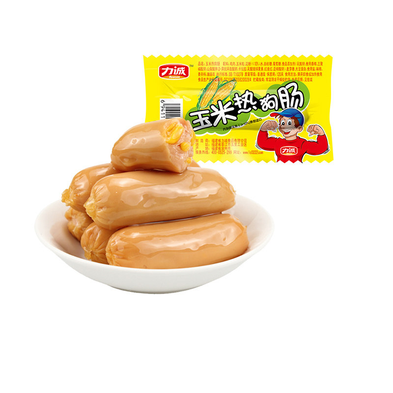 【满300减200】力诚玉米热狗肠26g*10支香甜玉米味火腿小香肠零食怎么看?