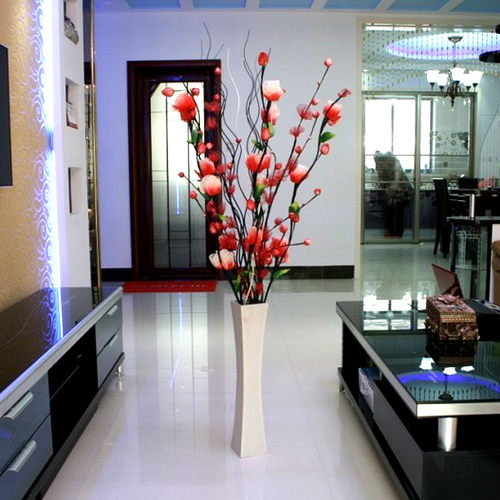 包邮叶脉红色婚房摆放特价干花