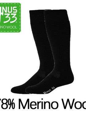 美国Minus33MerinoWool美利奴羊毛 男女全毛圈户外滑雪登山小腿袜