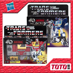 孩之宝 变形金刚40周年 G1复刻 录音机迷乱圆锯鸟轰隆隆VS机器狗