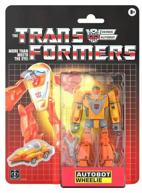 孩之宝 变形金刚玩具 G1复古挂卡 D级 转轮