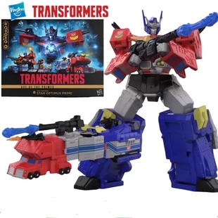 孩之宝 变形金刚玩具 天尊世代 泰坦级 星辰 星际擎天柱 送徽章