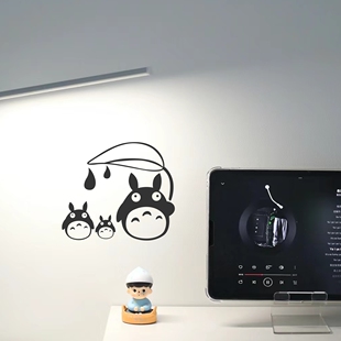 卡通龙猫墙贴工作室商店橱窗玻璃宿舍沙发儿童房背景墙装饰贴纸