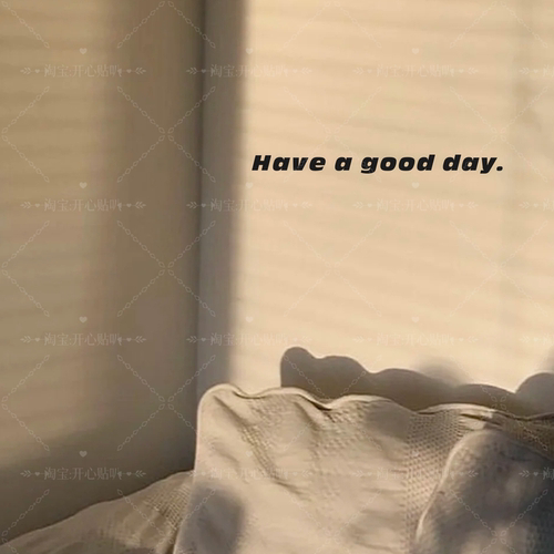 ins简约风have a good day治愈英文装饰贴纸背景墙镜子玻璃门装饰