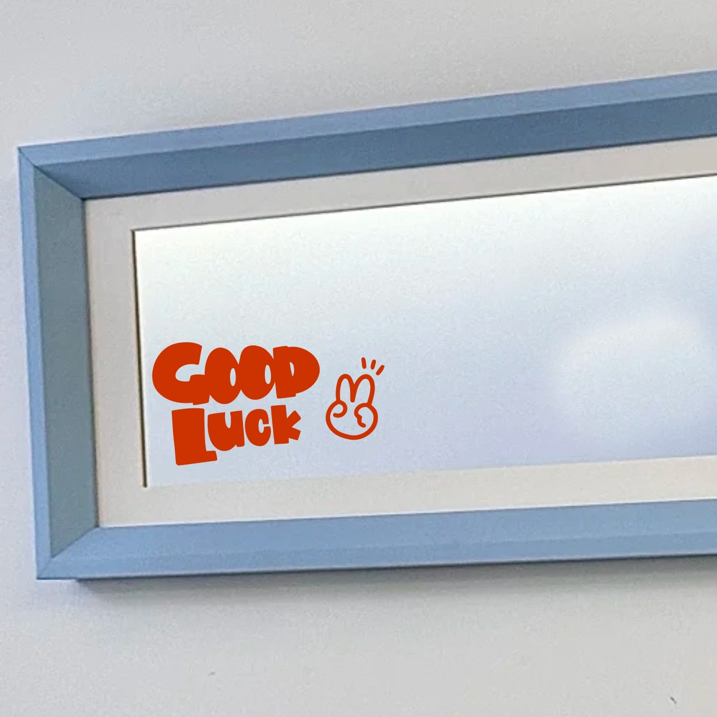 涂鸦风Good luck好运创意家居装饰贴纸玻璃门橱窗镜子个性装饰