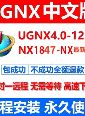 UGNX全版本软件远程安装UG12UG10UG8NX2206.2212.2306.2312nx2406