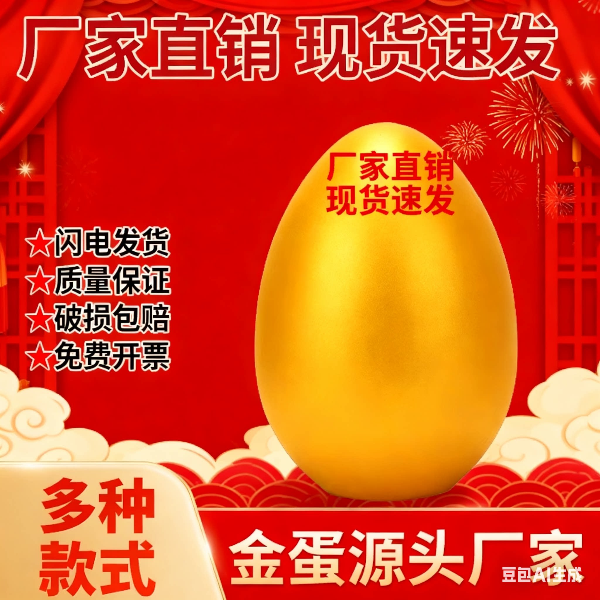 金蛋批发一整箱开业庆典生日派对创意礼盒/礼品套组