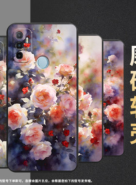 适用oppoa17k手机壳4g国外硅胶cph2471黑色a18男女cph2073软壳0pp0a40m朦胧蔷薇花商务a33高级pehm00保护套