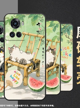 适用一加10T手机壳KB2001时尚Ace5Pro一加Ace磨砂壳Oneplus10R躺在竹椅上1+13T耐磨ACEPro商务PGZ110保护套