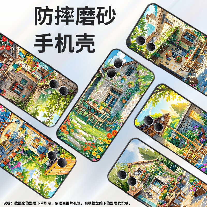 适用MOTOG50手机壳E15防摔XT2221-1鸟语花香摩托罗拉G55软壳G73/G200轻薄MotorolaGPowerXT2125-4保护套