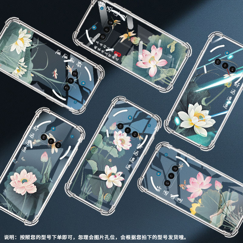 适用NothingPhone3A手机壳Phone3APro防摔好运连连荷花气囊壳Phone3中国风NothingPhoneCMF2Pro高级感保护套