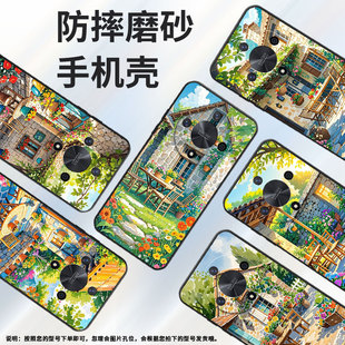 适用荣耀X9A手机壳ALI-NX1商务X9C纯黑色桌子摆放X40防摔爆X60ProALI-AN00软壳X50GT硅胶荣耀V40保护套