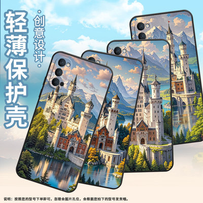 适用OPPOReno4Lite手机壳10xPCCM00商务0pp0RenoAce保护套Ace2新天鹅堡Reno3高级感PCKM70轻薄Reno5软壳