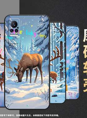 适用小米civi手机壳civi3超薄雪景神鹿xiaomi耐磨mix4保护套note10lite商务小米note10硅胶m1910f4e软壳